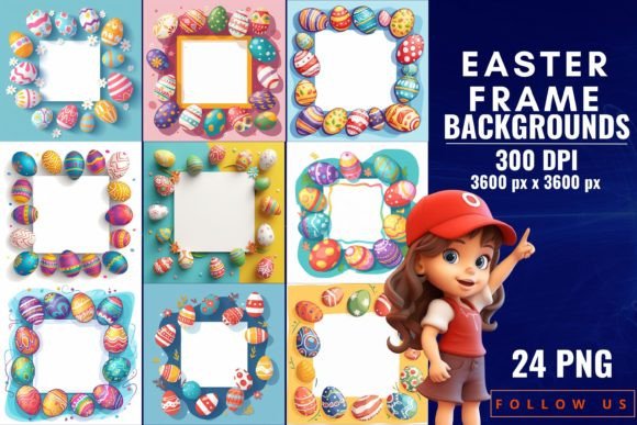 24 Enchanting Easter Frame Backgrounds for Your Projects