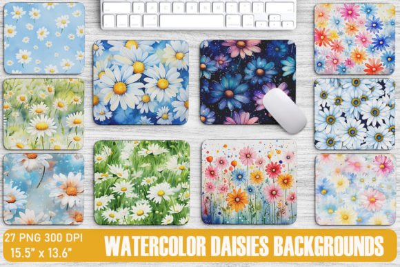 Beautiful Watercolor Daisies Backgrounds: A Designer's Guide