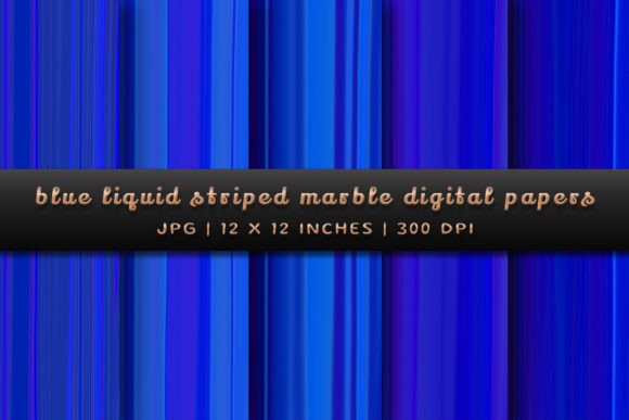 Blue Liquid Striped Marble Backgrounds: A Digital Asset Review