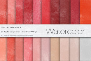 Colorful Watercolor Paper: 20 Textures for Your Projects
