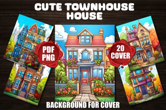 Cute Town House Backgrounds for Cover: A Visual Toolkit