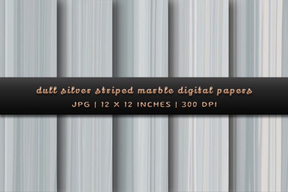 Dull Silver Striped Marble Backgrounds for Muted Elegance