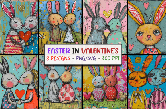 Easter in Valentines Backgrounds SVG PNG: A Creative Fusion