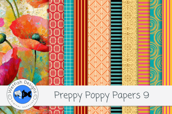 Elevate Projects with Preppy Poppy Digital Papers