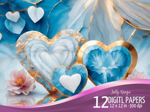 Elevate Your Projects with Crystal Heart Backgrounds