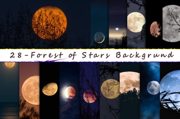 Forest of Stars Lunar Backgrounds: Crafting Celestial Visuals