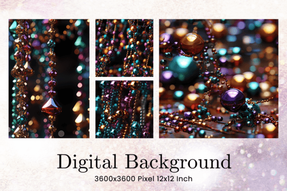 Mardi Gras Beads Backgrounds: A Designer's Digital Toolkit