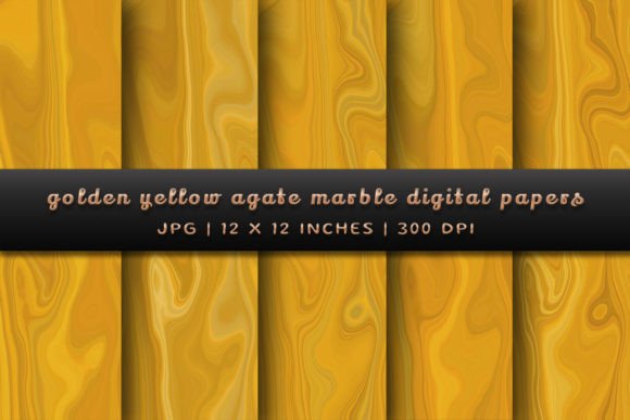 Transform Your Projects with Golden Yellow Agate Marble Backgrounds