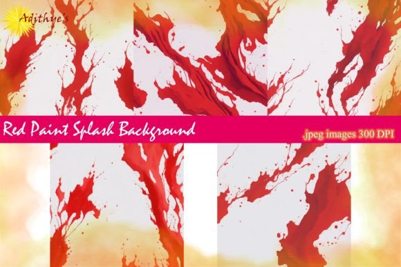 Unleash Creativity with Vibrant Red Paint Splash Backgrounds