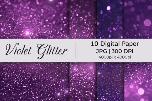Unleashing Creativity with Violet Big Glitter Paper Backgrounds