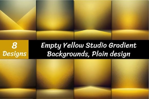 Warm Up Your Designs: The Power of Yellow Studio Gradient Backgrounds