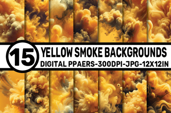 Yellow Smoke Backgrounds Digital Papers: A Designer's Guide